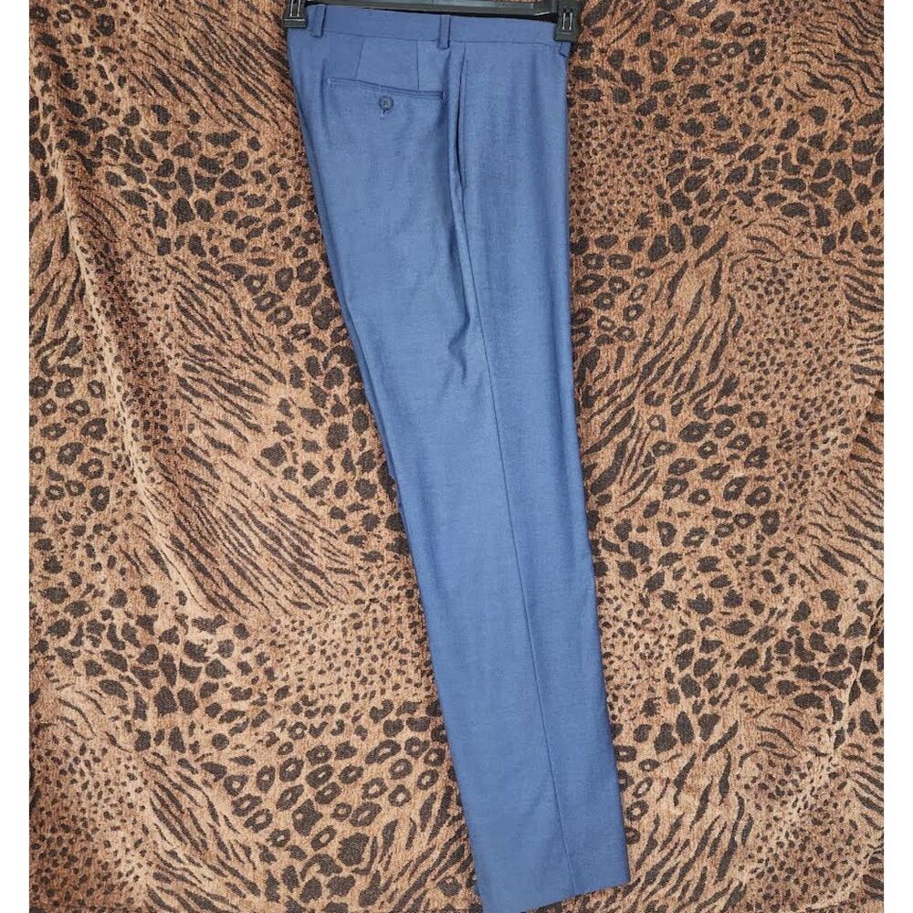 Calvin Klein Men's Pants Flat Front Navy Blue Size 32x30 Minimalist Preppy